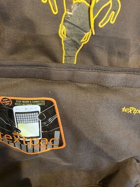 Textpac Heated Hoodie with Yellow Embroidery